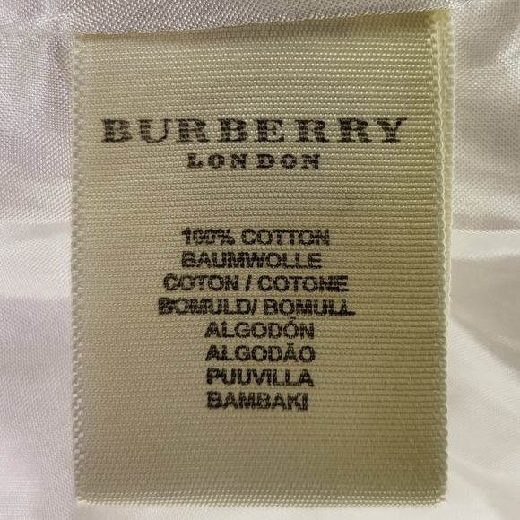 Burberry of London White Moto Jacket size XLarge - Picture 7 of 8